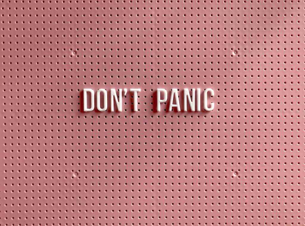 The pink background displays the message "don't pang" which may relate to individuals who are qualifying for disability benefits with anxiety.